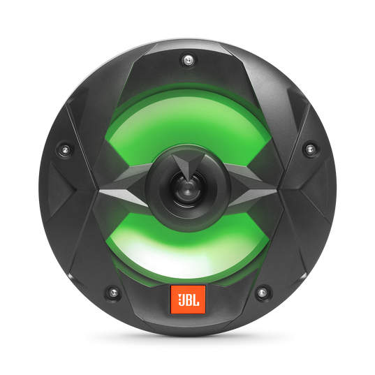 Club Marine MS8LB - Black Matte - Club Marine MS8LB—8" (200mm) two-way marine audio multi-element speaker with RGB lighting – Black - Detailshot 2