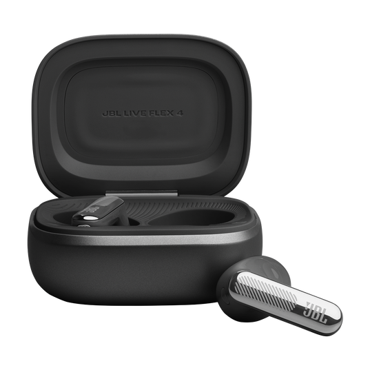 JBL Live Flex 4 - Black - True wireless Noise Cancelling earbuds - Bottom