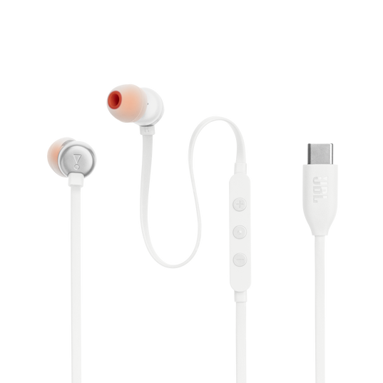 JBL Tune 310C USB - White - Wired Hi-Res In-Ear Headphones - Detailshot 6