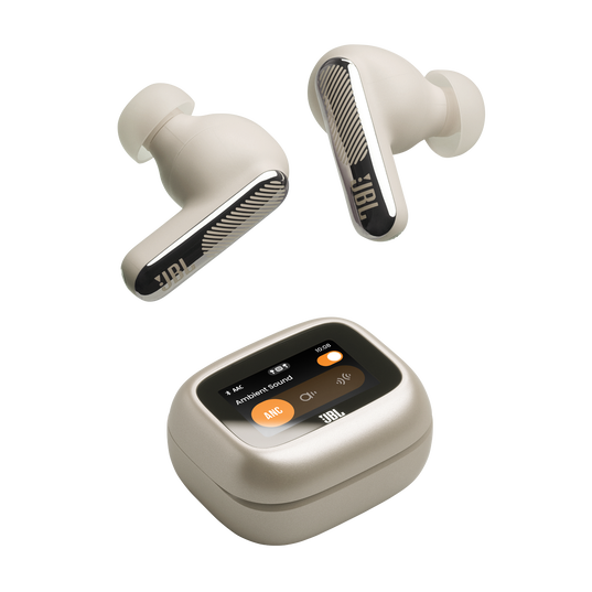 JBL Live Beam 4 - Champagne - True wireless Noise Cancelling earbuds - Top