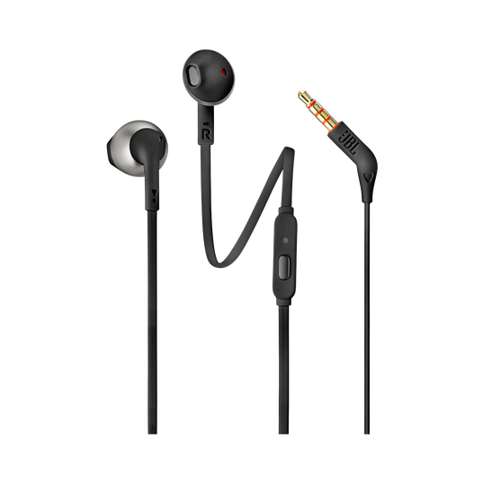 JBL Tune 205 - Black - Earbud headphones - Hero