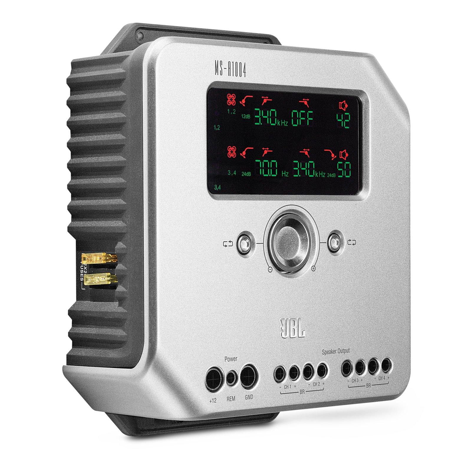 MS-A1004 | 400-watt, four-channel, Class D amplifier