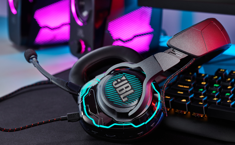 JBL Quantum ONE | Headset Gaming PC Profesional Over-Ear Berkabel USB  dengan fitur Pelacakan Kepala JBL QuantumSPHERE 360 yang disempurnakan